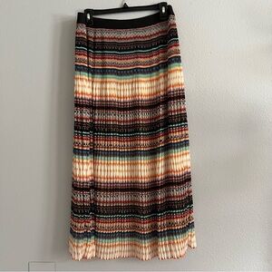 NWOT NY Collection Multicolor Striped Maxi Skirt